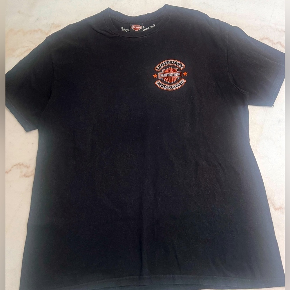 Harley Davidson Legendary Motorcycles Black Tee  Men’s XL Lakeland, FL. 2015